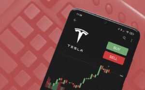Tesla stock falls